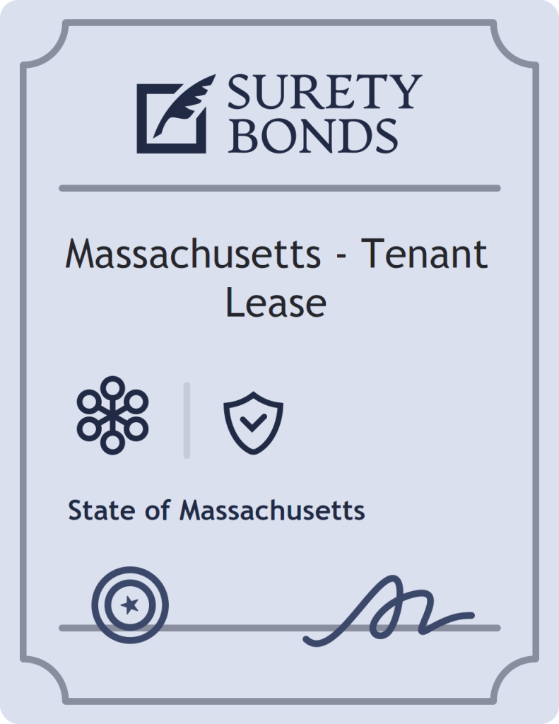 Surety bond badge for Massachusetts - Tenant Lease