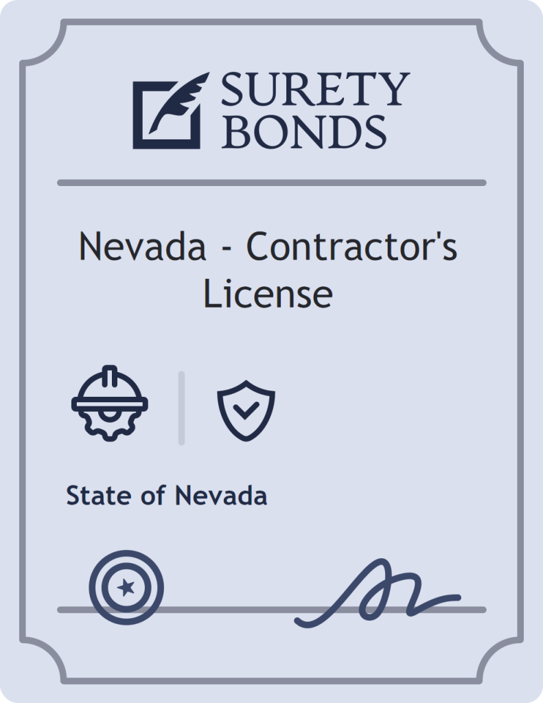 Surety bond badge for Nevada - Contractor's License