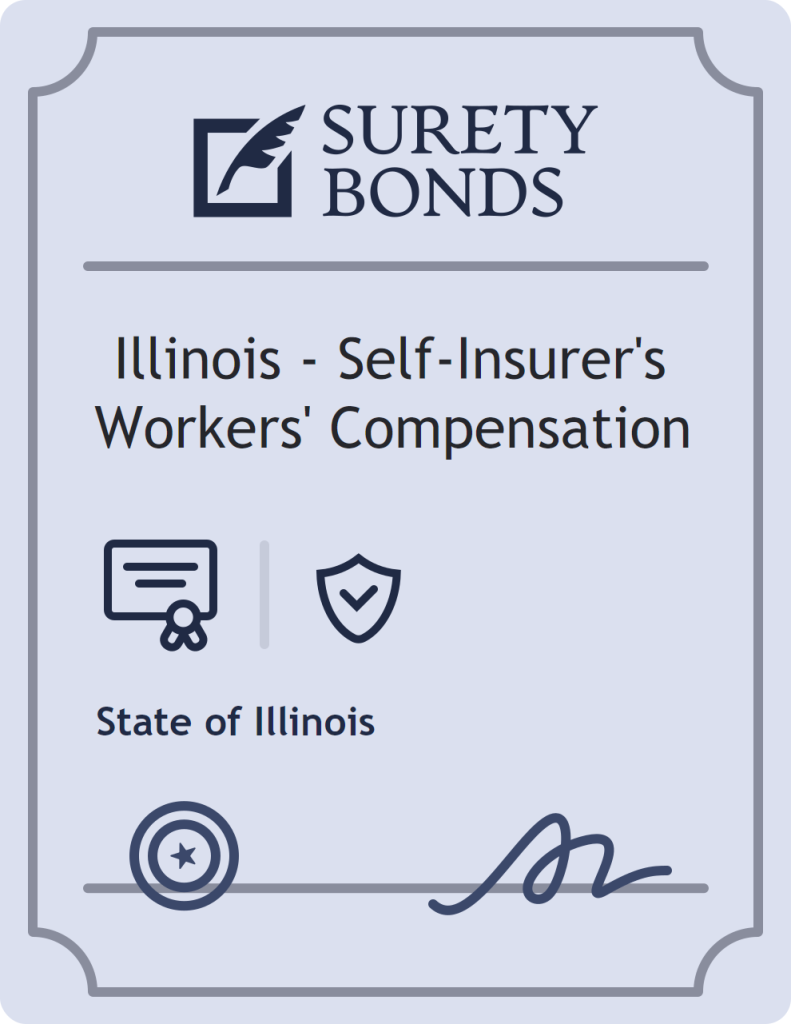 Surety bond badge for Illinois - Self-Insurer's Workers' Compensation