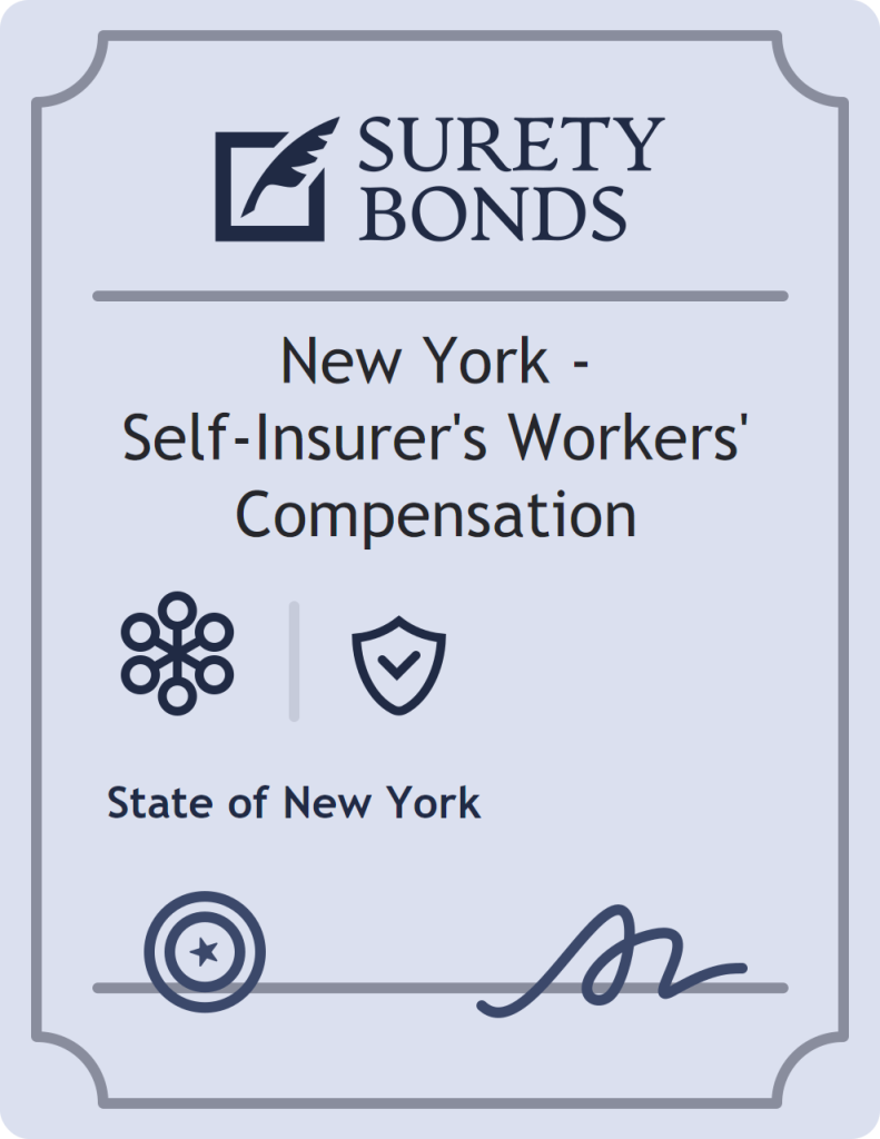 Surety bond badge for New York - Self-Insurer's Workers' Compensation