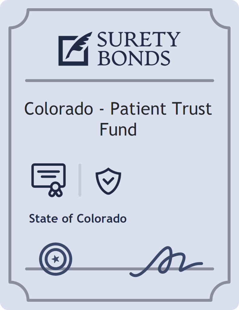 Surety bond badge for Colorado - Patient Trust Fund
