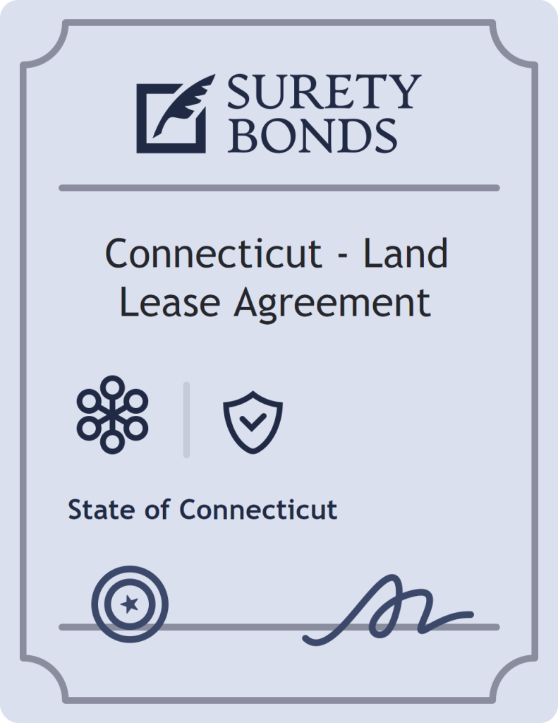 Surety bond badge for Connecticut - Land Lease Agreement
