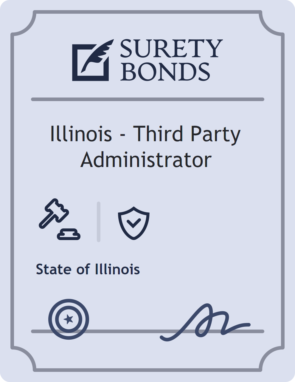Surety bond badge for Illinois - Third Party Administrator