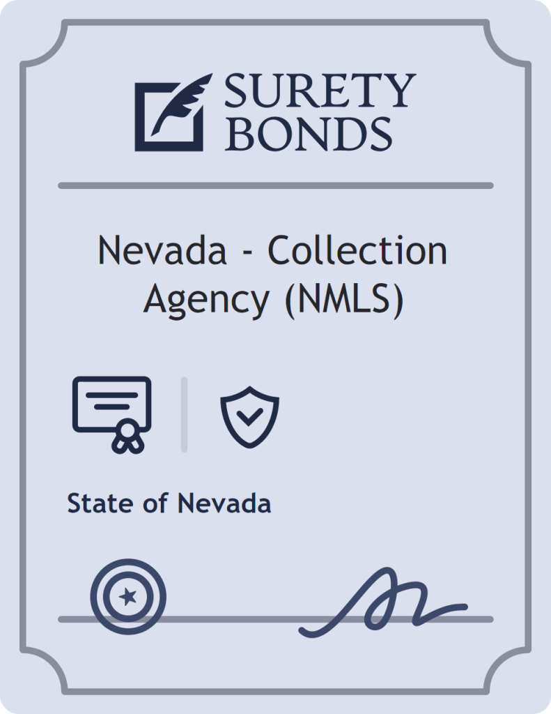 Surety bond badge for Nevada - Collection Agency (NMLS)