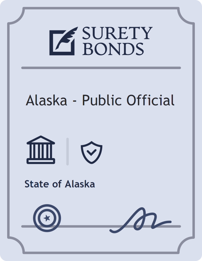 Surety bond badge for Alaska - Public Official