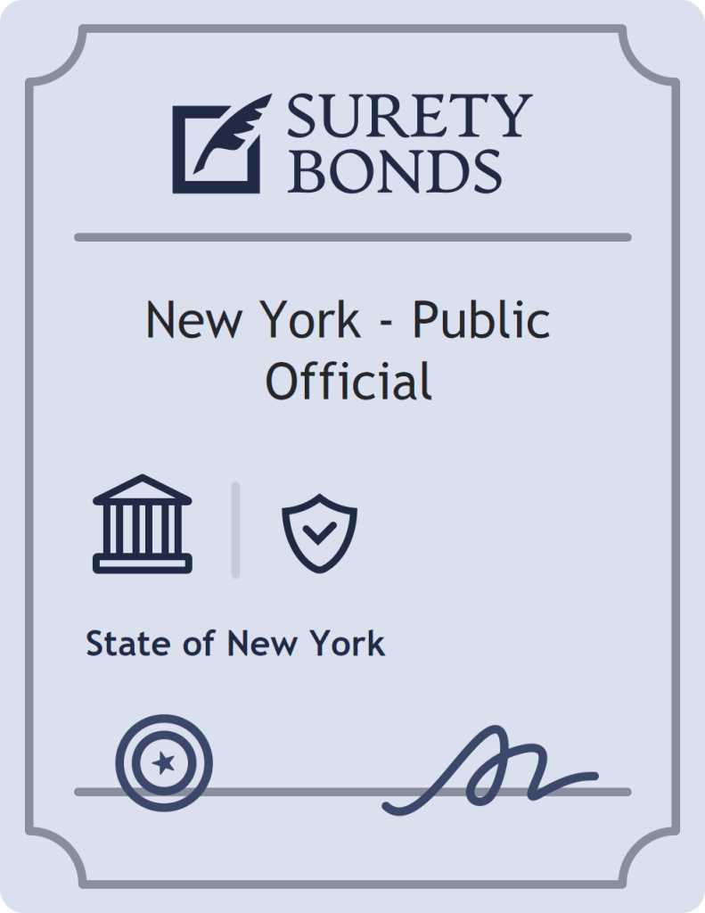 Surety bond badge for New York - Public Official