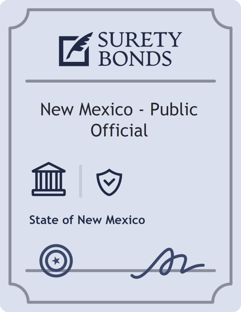 Surety bond badge for New Mexico - Public Official