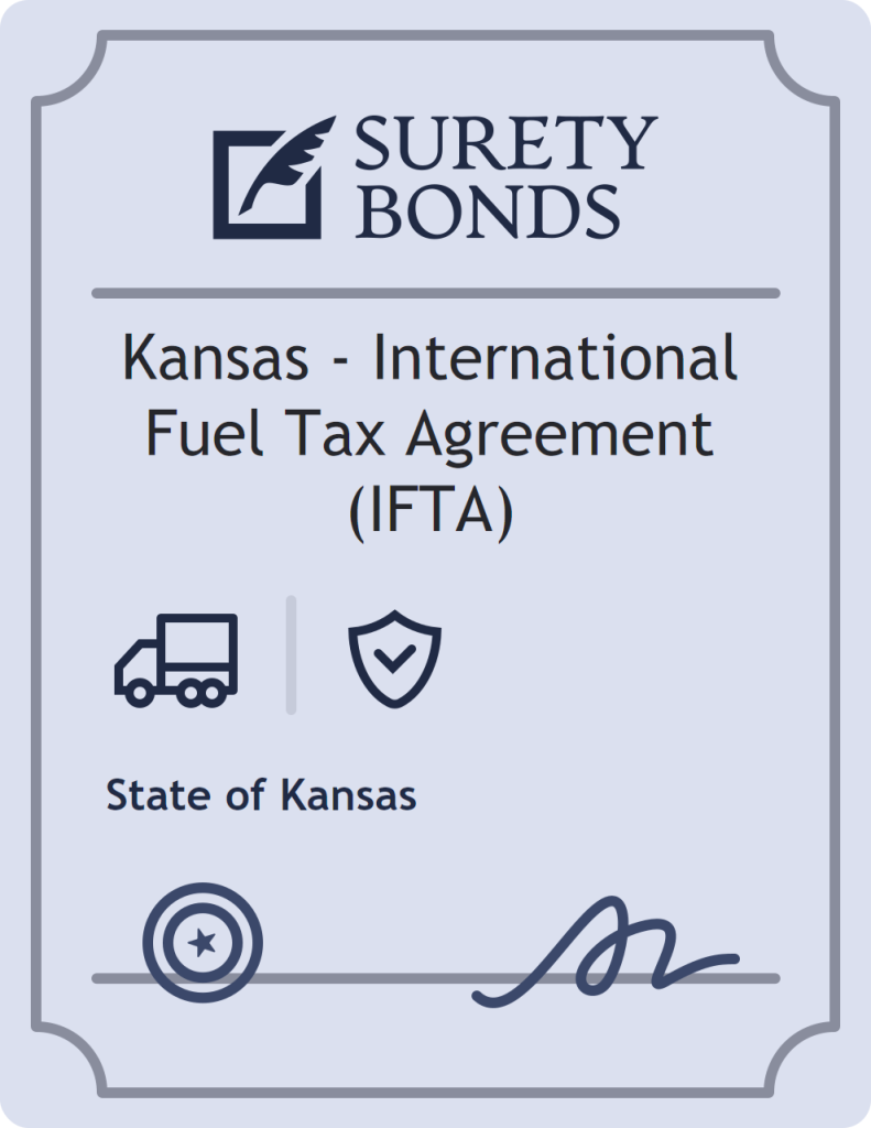 Surety bond badge for Kansas - International Fuel Tax Agreement (IFTA)
