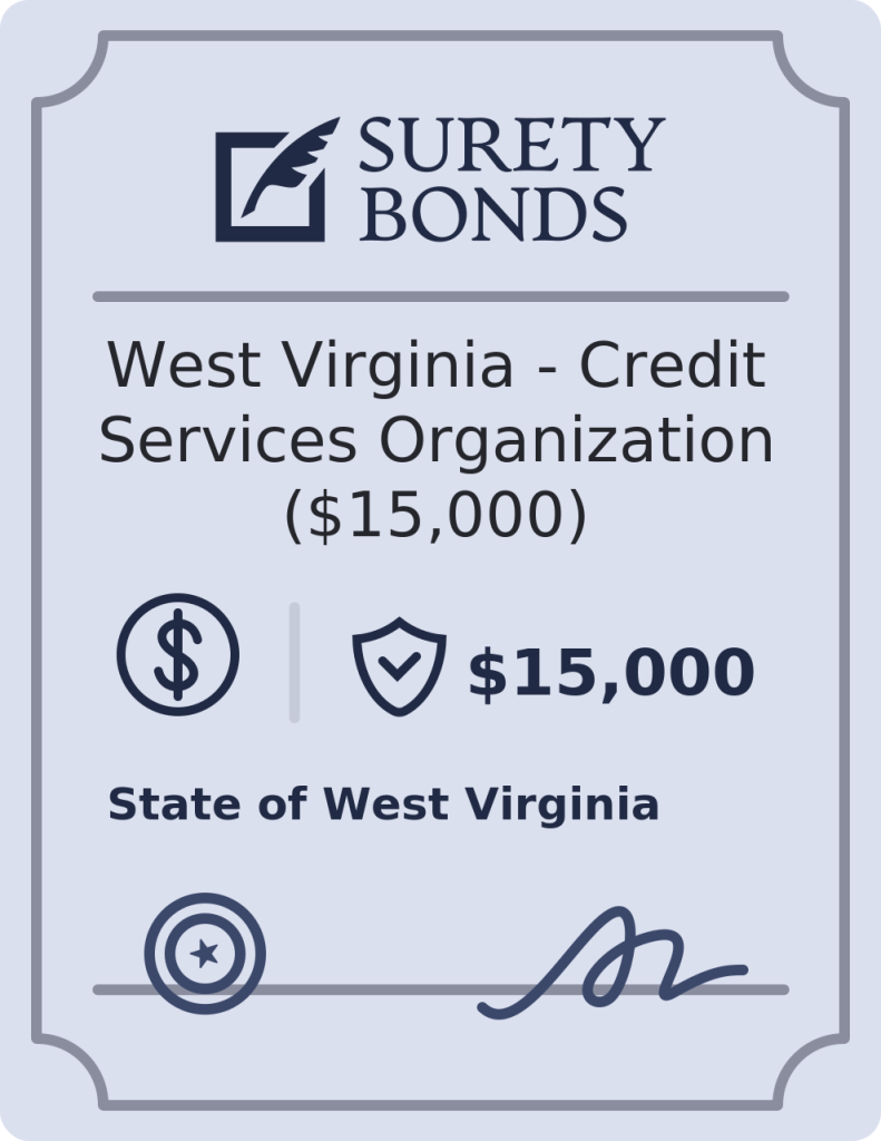 West Virginia - Credit Services Organization ($15,000) Bond