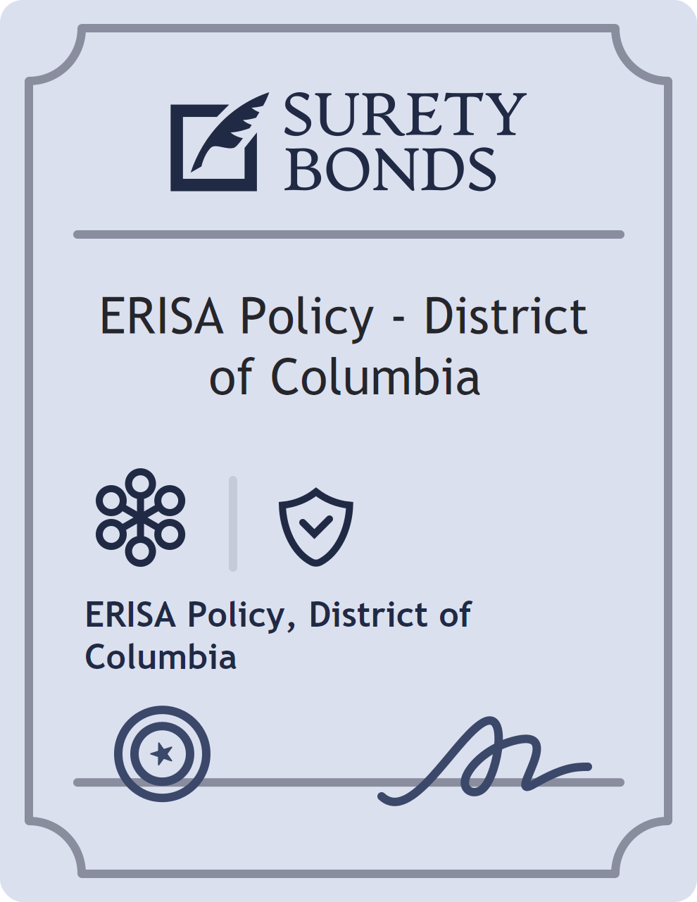 ERISA Policy - District of Columbia Bond