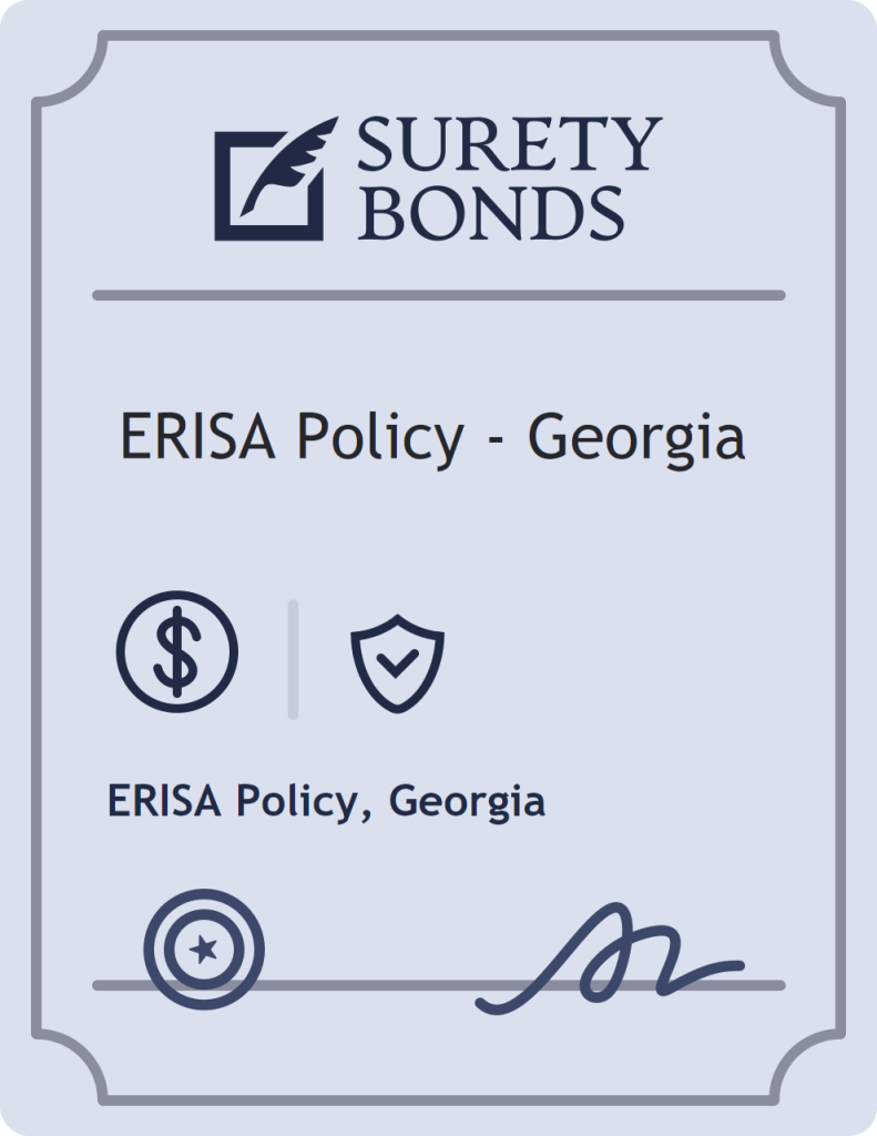 Surety bond badge for ERISA Policy - Georgia
