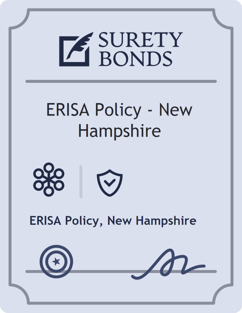 Surety bond badge for ERISA Policy - New Hampshire