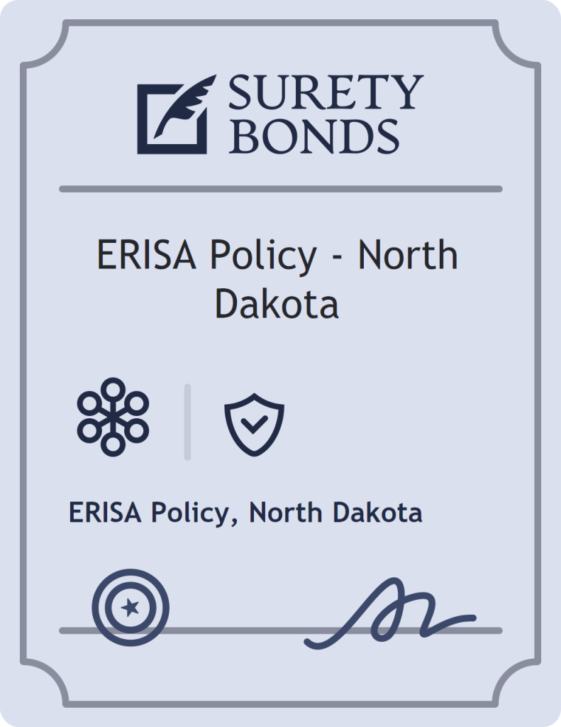 Surety bond badge for ERISA Policy - North Dakota