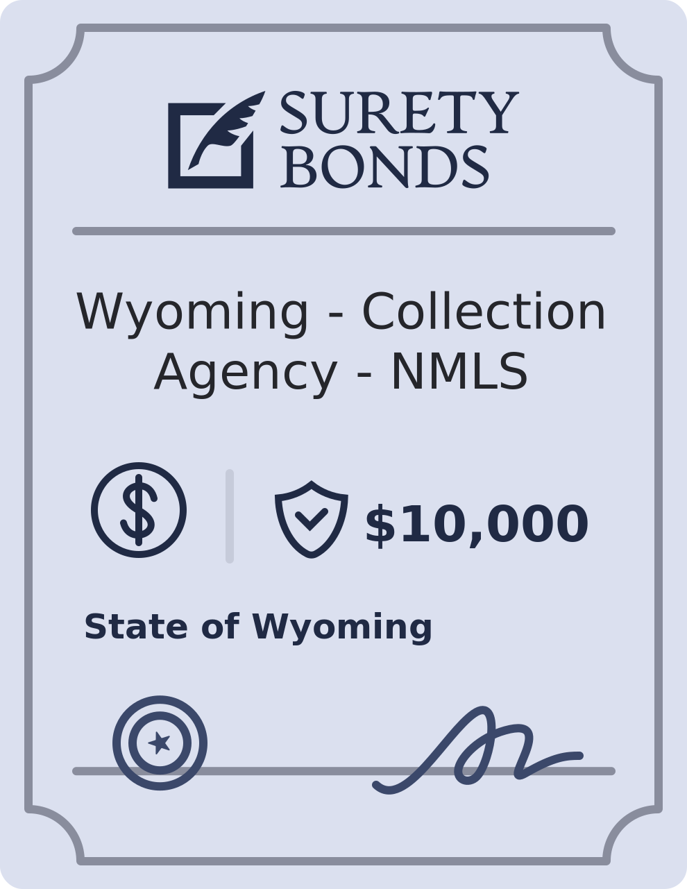 Wyoming - Collection Agency - NMLS Bond