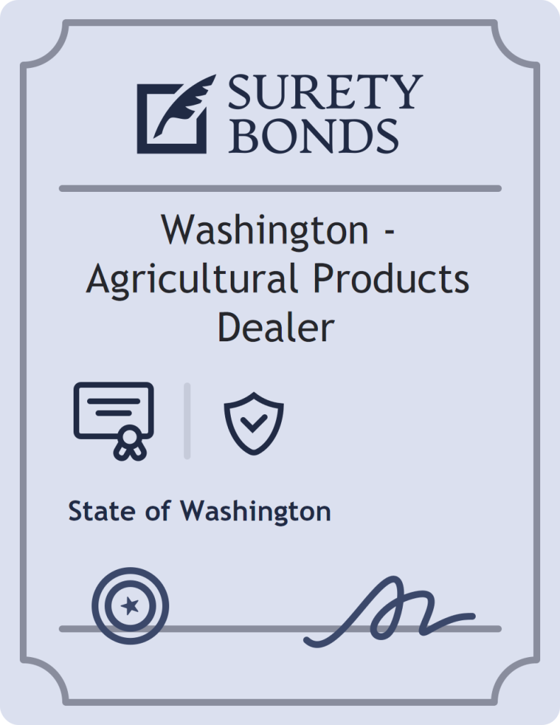 Washington - Agricultural Products Dealer Bond