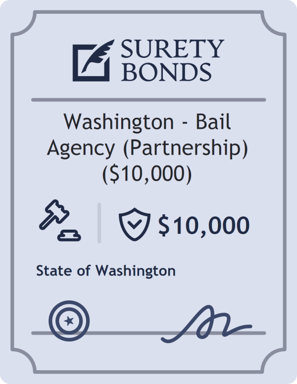 Washington - Bail Agency (Partnership) ($10,000) Bond