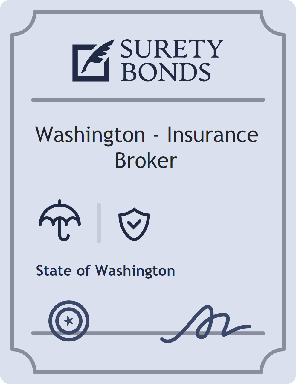 Washington - Insurance Broker Bond