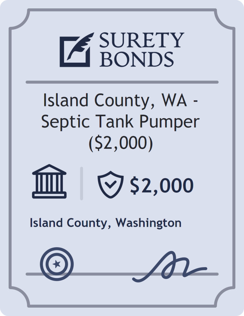Island County, WA - Septic Tank Pumper ($2,000) Bond