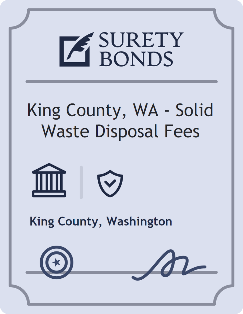 King County, WA - Solid Waste Disposal Fees Bond