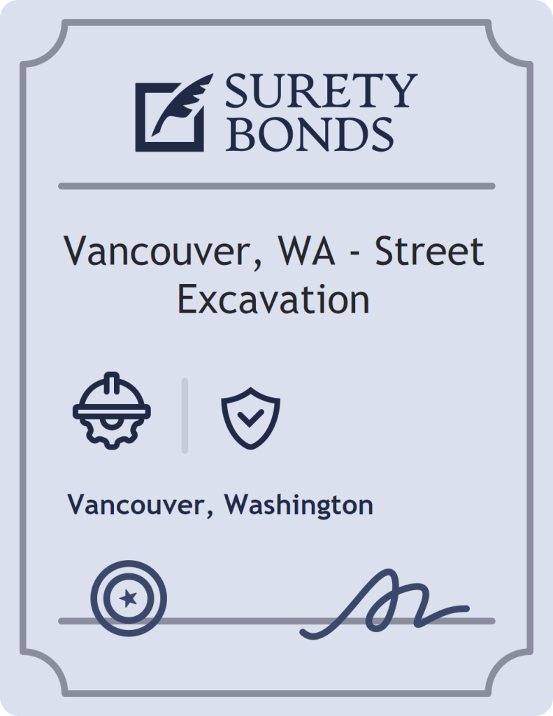 Vancouver, WA - Street Excavation Bond