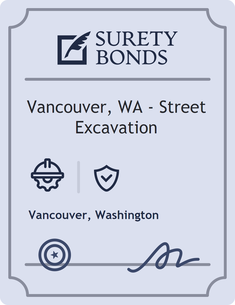 Vancouver, WA - Street Excavation Bond