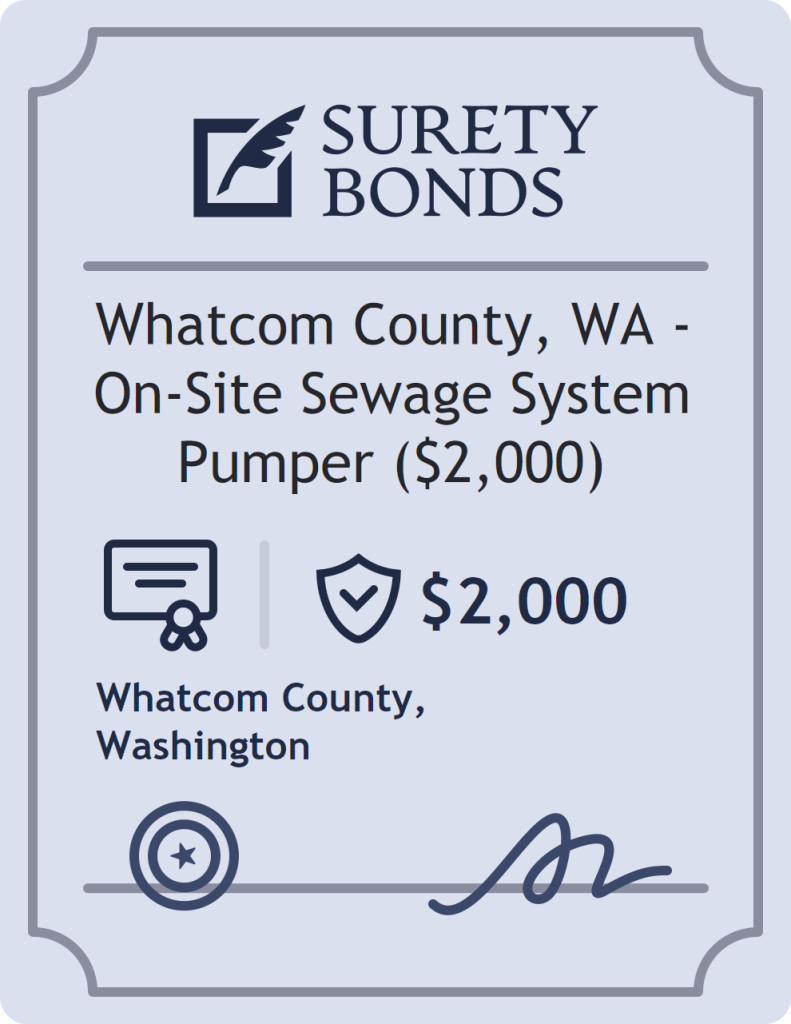 Whatcom County, WA - On-Site Sewage System Pumper ($2,000) Bond