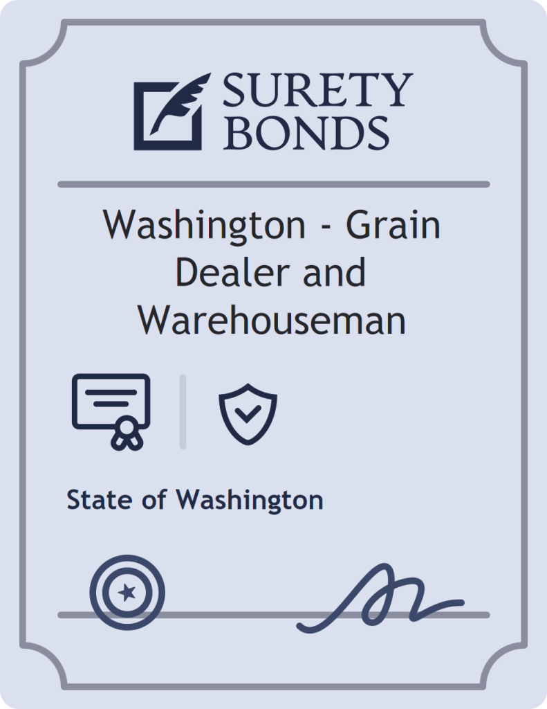 Washington - Grain Dealer and Warehouseman Bond