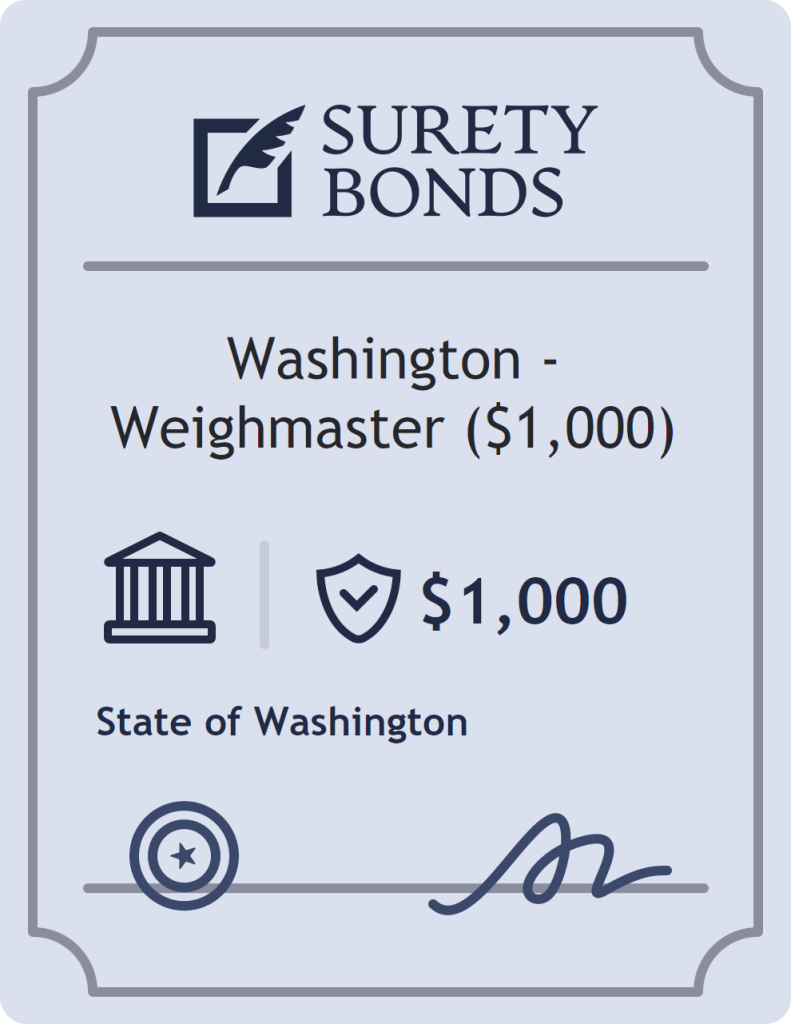 Washington - Weighmaster ($1,000) Bond