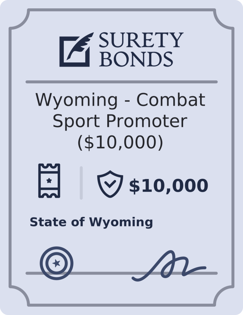 Wyoming - Combat Sport Promoter ($10,000) Bond