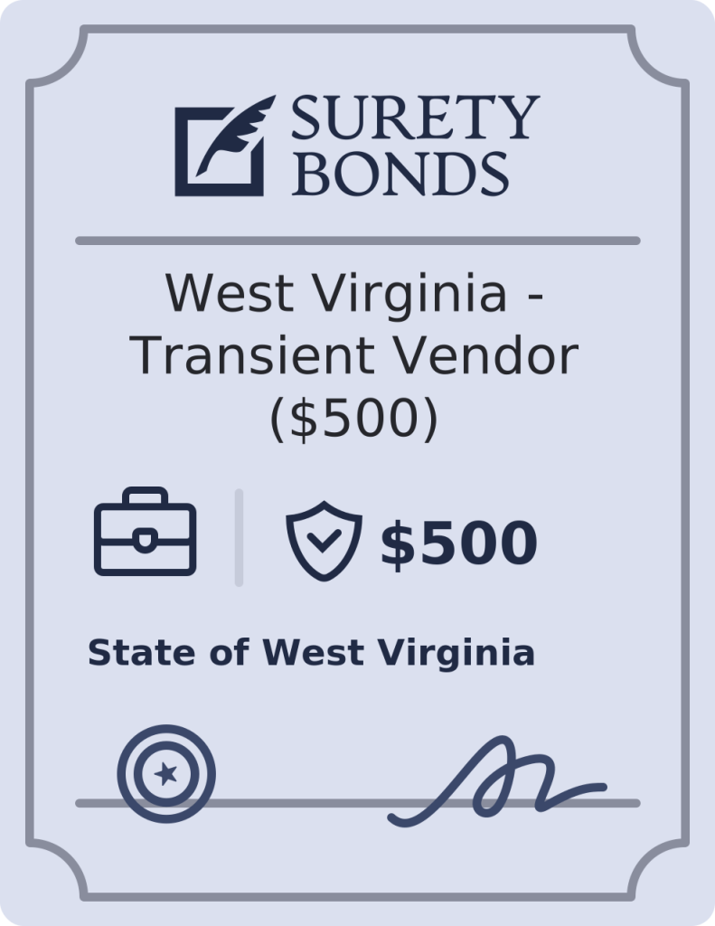 West Virginia - Transient Vendor ($500) Bond