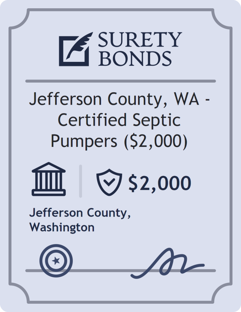 Jefferson County, WA - Certified Septic Pumpers ($2,000) Bond