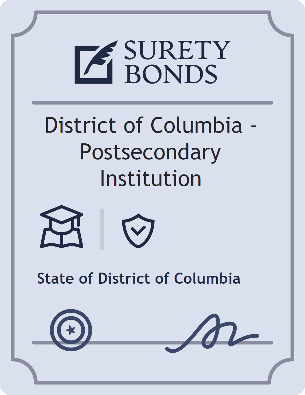 District of Columbia - Postsecondary Institution Bond