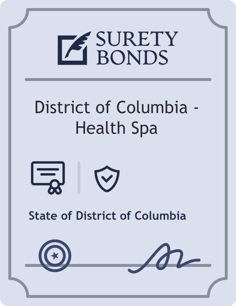District of Columbia - Health Spa surety bond badge